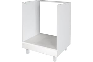 BERLIOZ CREATIONS Berlioz créations - Mueble bajo de Cocina, con Horno, Otros, Blanco Mate, 60 x 52