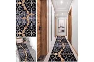 ‎BAYUE BAYUE Teppich Läufer Flur, Küchenteppich Waschbar rutschfest Läufer Flur Bunt Lange Vintage Kücheläufer Flur Teppich für Wohnzimmer Büro Schlafzimmer Esszimmer Korridor 60 x 200 cm