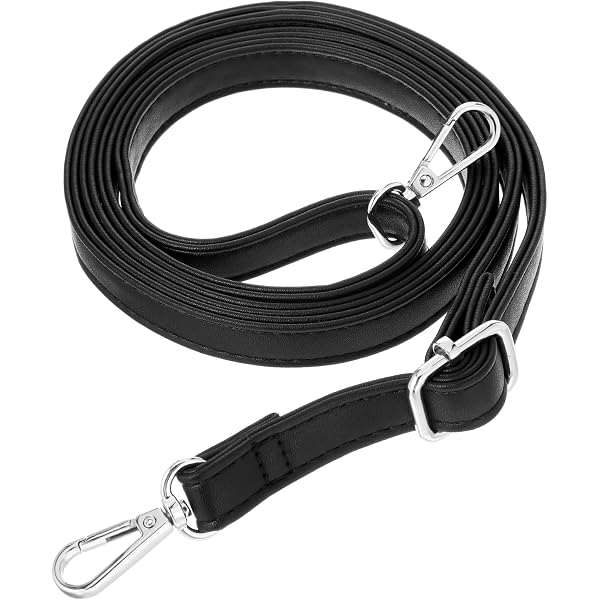 Verstellbarer Schultergurt Für Taschen – Lederoptik, Schwarz, 70-130 Cm Einstellbar