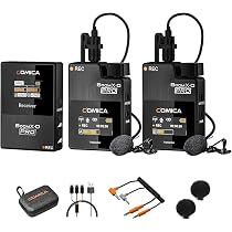 Micro Cravate Sans Fil Comica BooMax - Double émetteur 2.4G - Enregistrement 32Go