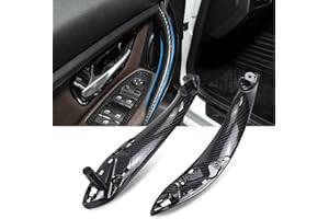 Sucxyor 2PCS Compatibile con Maniglia Porta Interna BMW Serie 3 F30 F31 F34 F80 Maniglie Interne Sinistra+Maniglia Della Porta Destra per Serie 4 F32 F33 F36 F82 F83 (Fibra Di Carbonio)