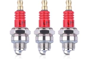 Gubeter Candela di accensione L7T (rossa) a singolo artiglio spaccato, per piccolo motore a 2 tempi per Husqvarna 33cc 43cc 47cc 49cc per Carlton: SPCA6 SPCAR7Y. Per Dolmar: 965 603 021.