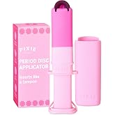 Pixie Menstrual Disc Applicator - Tampon Type Insertion - Ideal for Long Nails - TPE Self-Disinfecting - Travel Case - Not Co