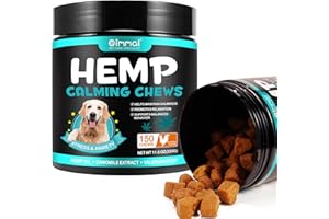 ZIXAOK Calming Treats For Dogs, Calming Dog Treats Chews,Helps Dog Anxiety & Stress Relief, Separation and Barking, Natural Ingredients Dogs Calming Treats (Chicken 150PCS)