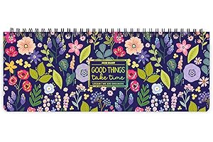 Legami - Planning da Scrivania 12 Mesi, Flowers, Desk Planner Gennaio 2026-Dicembre 2026, Agenda da Tavolo Formato Orizzontale, Spiralata, Una Settimana per Pagina, Rubrica, 27.2 x 10.2 cm