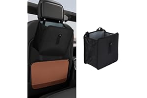 deemars Cubo de Basura para Coche, Bolsa de Basura Colgante para Coche, Organizador de Cubos de Basura para Coche, Bolsa de Almacenamiento para Accesorios de Coche para Asiento Trasero/Delantero