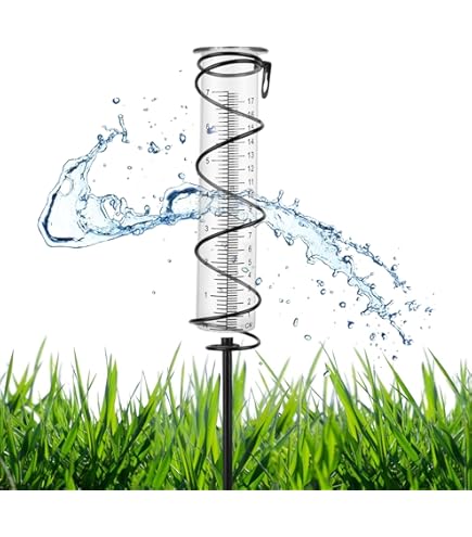 Pluviomètre En Verre Pour Jardin - Motif Paon - Résistant Au Gel - Avec Piquet De Terre - Étanche - Décoration De Jardin - Convient Pour Gazon De Jardin, En Plein Air