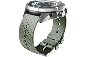 ANBEST Bracelet de rechange en silicone pour Suunto 9 Baro, 24 mm, pour Suunto Spartan Sport Wrist HR, vert armée