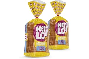Heylo Lighter White Keto Bread | Low Carb Bread Ideal for Sandwiches, Toast or As One of Your Delicious Keto Snacks (Pack of 2)