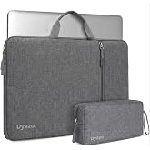 Dyazo 15.6 Inch Laptop Sleeve with Charger Pouch | Front Pocket with Handle Water Resistant Sleeve Case | Compatible for MacB