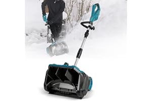 JUDANNA Akku Schneefräse für Makita Akku 18V, 1000W Elektrische Schneefräse Akku Kehrmaschine Schneeräumer, 30cm Schaufelbreite, 20cm Schneeräumtiefe (ohne Akkus)
