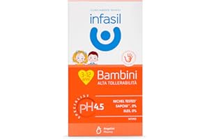 Infasil, Detergente Intimo Bambini Alta Tollerabilità, Formula Delicata, Testato Sotto Controllo Pediatrico, Nichel Tested, Specifico per Pelli Sensibili, 200 ml