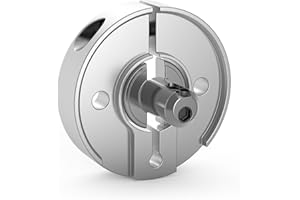 tedee /GERDA Adattatore per cilindri esistenti, accessori per serratura intelligente di Tedee, per il montaggio sul proprio cilindro di chiusura e chiave in argento