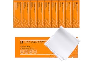 ‎K&F CONCEPT K&F CONCEPT 10 Stück Mikrofaser Reinigungstuch,Reinigungstücher Set für Kamera,Objektiv,Filter,Brille,Display,Smartphones,Tablet, 15 * 15cm Einzel vakuumverpackung