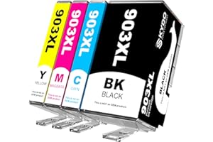 903 903 XL Druckerpatronen Kompatibel für HP 903XL Multipack Patronen für HP Officejet 6950 für Officejet Pro 6970 6960 All-in-One-Drucker（4er-Pack）