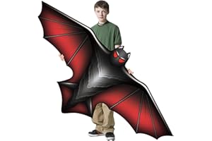 YNYBUSI Huge 3D Kite for Children and Adults,Black Bat Kite with 328ft String and Bag,Easy to Fly Kids for Beginners,Kites for Outdoor Family Activities Party Games Easy to Carry