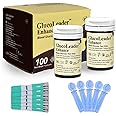 100 Test Strips & 100 Lancets for GlucoLeader Enhance Blood Sugar Monitor - Made in Taiwan - (Meter not Included).