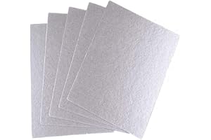 Mica de Placas Hojas de Mica Universal para Hornos de Microondas 12.7 x 20.3cm por Poweka (5 Piezas)