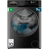 Cecotec Lavadora de Carga Frontal 7 Kg Bolero Dresscode 7610 Inverter Steel A. Carga Frontal Steel de 7 Kg de Capacidad, 1400