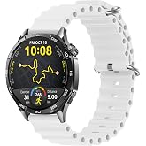 Teknoft 22mm ile Uyumlu Saatler i&ccedil;in Ocean Loop 46mm Silikon Kordon HUAWEI Watch (GT6 Pro/GT6/GT5 Pro/GT5/GT4/Watch 4 Pro/GT3