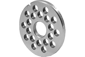 WolfCut Disques perforés compatibles avec hachoir à viande Edertal EM82 LW5, EM82 VL-5 et EM82 en acier à outils (10,0 mm).