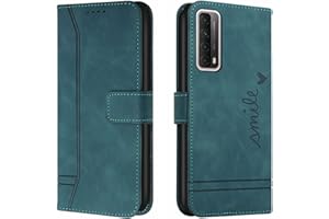 QIWEIQING Funda para Huawei P Smart 2021, Funda Libro Huawei P Smart 2021 New Edition, Funda Móvil Huawei P Smart 2021 Magnético Carcasa para Huawei P Smart 2021 Funda con Tapa Green HX