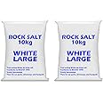 Bag of Grit Rock Salt Deicing | White Grit Rock Salt for Weeds De-Icing Salt Grit for Paths, Driveways & Roads of Snow & Ice (20kg)