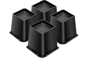 MixDora Bed Risers Heavy Duty Furniture Risers Table Riser Chair Raisers Lifter for Sofas Couches Desks Set of 4 Pack