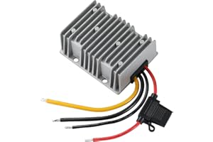 YABOANG YABAONG Convertidor buck CC/CC de 20-40 V a 12 V,Convertidor de voltaje DC/DC 20V/24V/36V/40V a 12V40A 480W MAX Transformador de potencia para automoción, luces LED, camiones, instrumentos, etc.