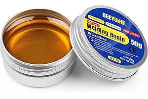 BEEYUIHF Kolophonium Löten Flussmittel, bleifrei Lötpaste, Lötflussmittel, Fest Kolofonium Colophony Löten Flussmittel für Löten Schweißen (1.76oz/50g)