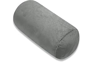 ‎AS AWESLING AS AWESLING Body Pillow for Adults, Full Body Pilllow for Sleeping, Long Round Cervical Pillow, Bolster Side Sleeper Pillow with Cover (Grau, 33 x 15 cm)