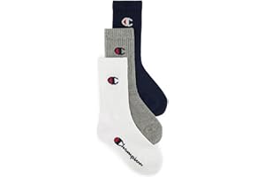 Champion Core- Junior 3pp Crew Calze Unisex - Bambini e ragazzi (Pacco da 3)