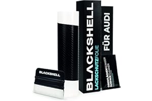 ‎BLACKSHELL Blackshell® Ladekantenschutz Folie passend für Audi A6 Avant | Typ C8 | Bj. ab 2018 Carbon Matt - passgenauer Stoßstangenschutz inkl. Set für Folierung