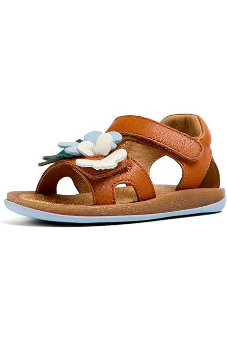 Camper Baby-Mädchen Sandale Bicho – 2 Riemen, Ergonomisches Fußbett, Recycelte Materialien