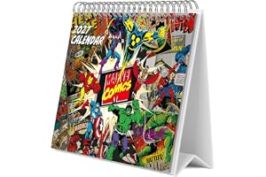Grupo Erik Marvel Desk Calendar 2027 UK - Comic Covers Gifts, Merch
