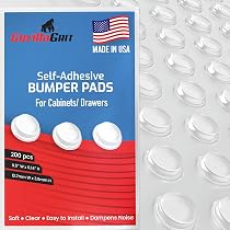 Miramar Silicone Door Bumpers: Mini Buffer Furniture Pads, 50pcs Clear Round Rubber Feet With Non Slip & Anti Scratch Protection For Doors, Drawers, Furniture, Glass Tables, Crafts Walls
