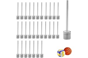 SDKZBFC Ball Pump Needle,Football Stainless Steel Air Pump Needles, Ball Inflator Needle, Inflator Needles for Sports Balls, Basketball, Soccer, Rugby, Waterpolo Balls