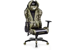 DIABLO X-Horn 2.0 Sedia da Gaming Gamer Poltrona da Ufficio Scrivania Girevole Braccioli 3D Design Ergonomico Supporto Lombare Meccanismo di Inclinazione Legion Normal (L)