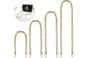 Chaîne de Sac à Main, 4 Pièces Chaîne de Rechange en Métal, Chaîne Sac à Main avec Boucles Pivotants, Chaîne de Remplacement pour Sac à Main, pour Sac à Main Sac à Bandoulière