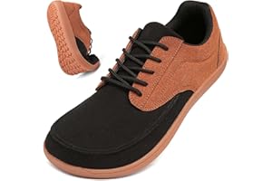 JUEQIBAA Wide Barefoot Shoes Mens Zero Drop Minimalist Trail Running Shoes Casual Outdoor Midfoot Stability Gym Fitness Walking Trainers