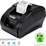 Imprimante d'étiquettes Thermique USB Mini imprimante d'étiquettes Portable TEROW de 58 mm avec Impression Haute Vitesse…