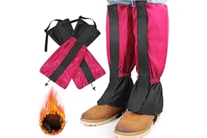 OHAANYY Outdoor Gamaschen, wasserdichte Einstellbare Gamaschen aus Samt, Schützen Sie Hosen& Schuhe vor Schnee/Regen/Staub/Insekten, Gamaschen Für Trekking, Klettern, Jagen und Skifahren Unisex