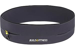 ‎BUILD & FITNESS Build & Fitness Running Belt, Flip Waist Belt, Key Clip, Running Phone Holder, Running Pouch for Men and Women, Fits All iPhone's, Samsung's