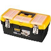 Mano Mt/16 Organizerli Klasik Metal Kilitli Takım &Ccedil;antası, Polipropilen, Siyah/Sarı, 16 &rsquo;&rsquo;