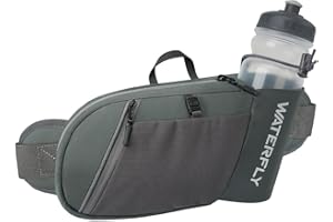 Waterfly Riñonera Senderismo Excursionismo Running: Riñonera Deportiva con Soporte para Botellas Bolsa de Cintura para Correr Senderismo Hombre Mujer