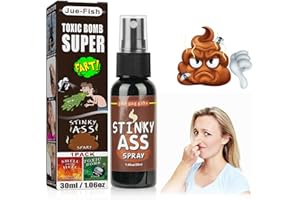 OSDUE Prank Fart Spray, Tricky Liquid Fart Spray, Halloween Tricky Spray, dowcipy i figle dla dorosłych, bezpieczne i przenośne prima aprilis trudne zabawki (1 x 30 ml)