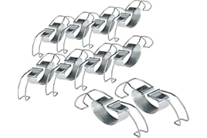 AXENTIA Westmark 10 Clips universales para cerrar tarros de conserva, Acero, Plateado, 40502251