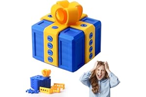 HLAYSHING Annoying Gift Box With Twist Storage,Gag Prank Novelty Gift Wrap Box with Screws Educational Toys Prank Gift,April Fools' Day Christmas Desktop Decorations Creative Storage Box (Blue)