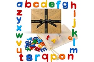Jaques of London Magnetic Letters | 80 Pieces Alphabet Fridge Magnets for Kids | Letter Magnets | Magnetic Toys for Kids | Since 1795