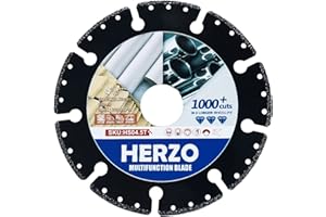 HERZO Multi Wheel Disco da Taglio per Legno e Plastica Laminato 115 mm, Disco da Taglio Legno 115 mm